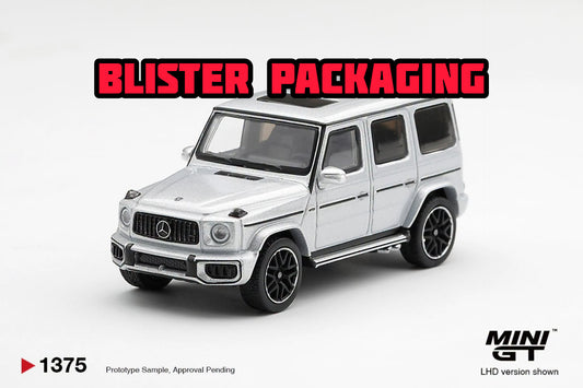 [Pre-Order] Mini GT Mercedes-AMG G 63 Silver Metallic Blister Packaging MGT01375-BL 1/64 Diecast
