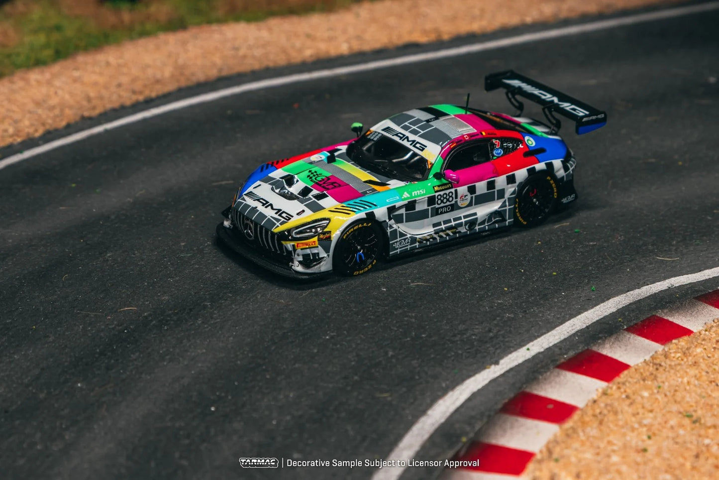 Tarmac Works Mercedes-AMG GT3 Bathurst 12h 2025 GruppeM Racing Maro Engel - Mikaël Grenier - Maxime Martin T64-062-25BH888 1/64 Diecast