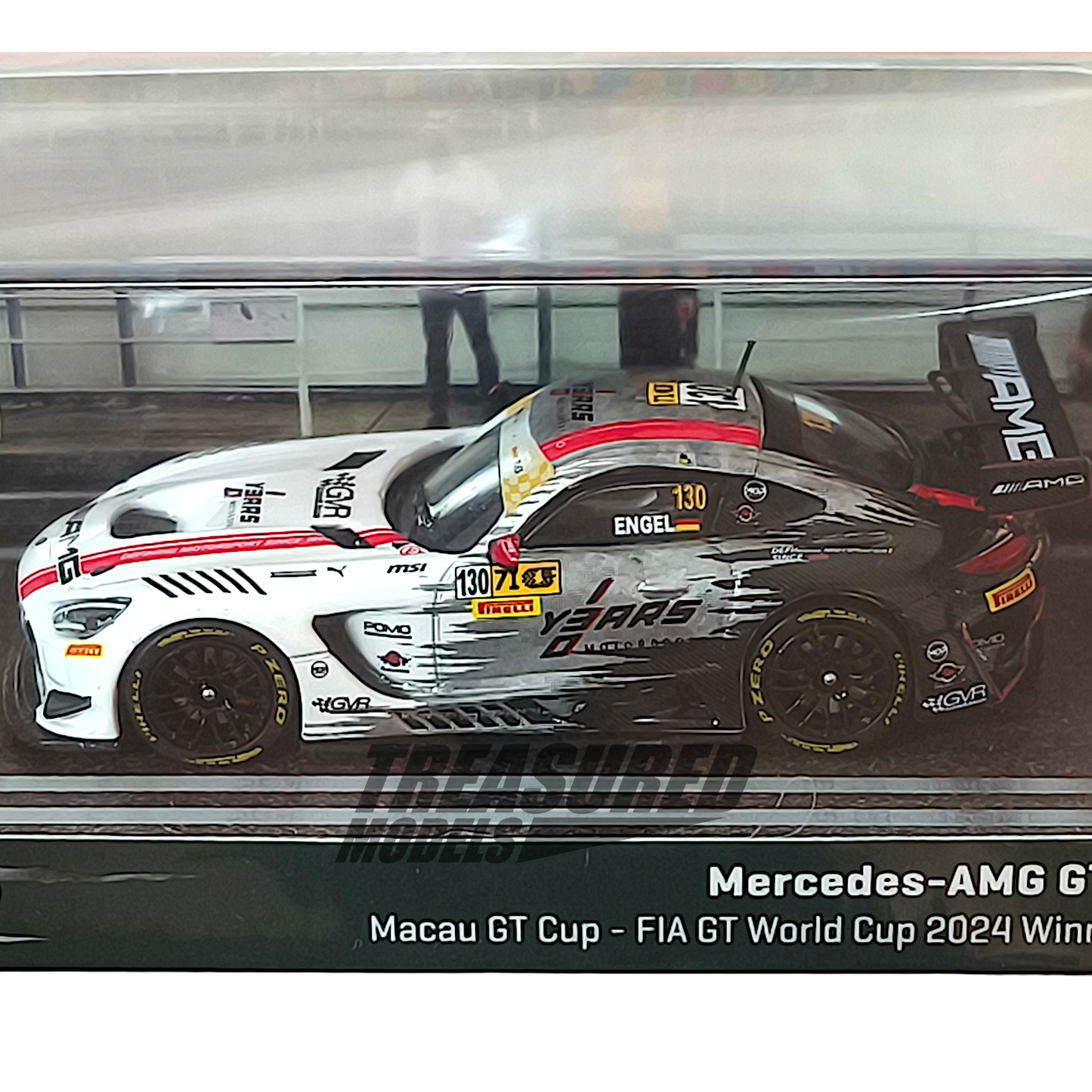 Tarmac Works Mercedes-AMG GT3 Macau GP Cup - FIA World Cup 2024 Winner Limited to 1248 Macau GP Exclusive 1/64 Diecast