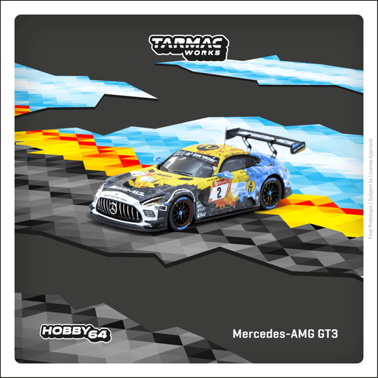 Tarmac Works Mercedes-AMG GT3 Nurburgring 24h 2020 T64-062-20NUR02 1/64 Diecast