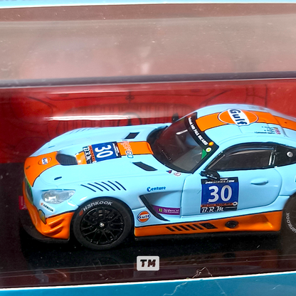 Tarmac Works Mercedes-AMG GT3 Paul Ricards 24h 2016 2nd Place T64-008-GULF 1/64 Diecast