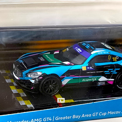 Tarmac Works Mercedes-AMG GT4 Greater Bay Area GT Cup Macau 2019 Winner Kevin Tse T64-006-19MGP18 1/64 Diecast