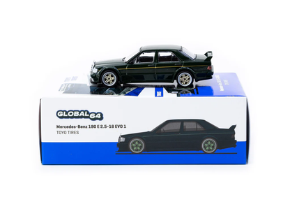 Tarmac Works Mercedes-Benz 180 E 2.5-16 Evo 1 Toyo Tires T64G-057-Toyo 1/64 Die Cast