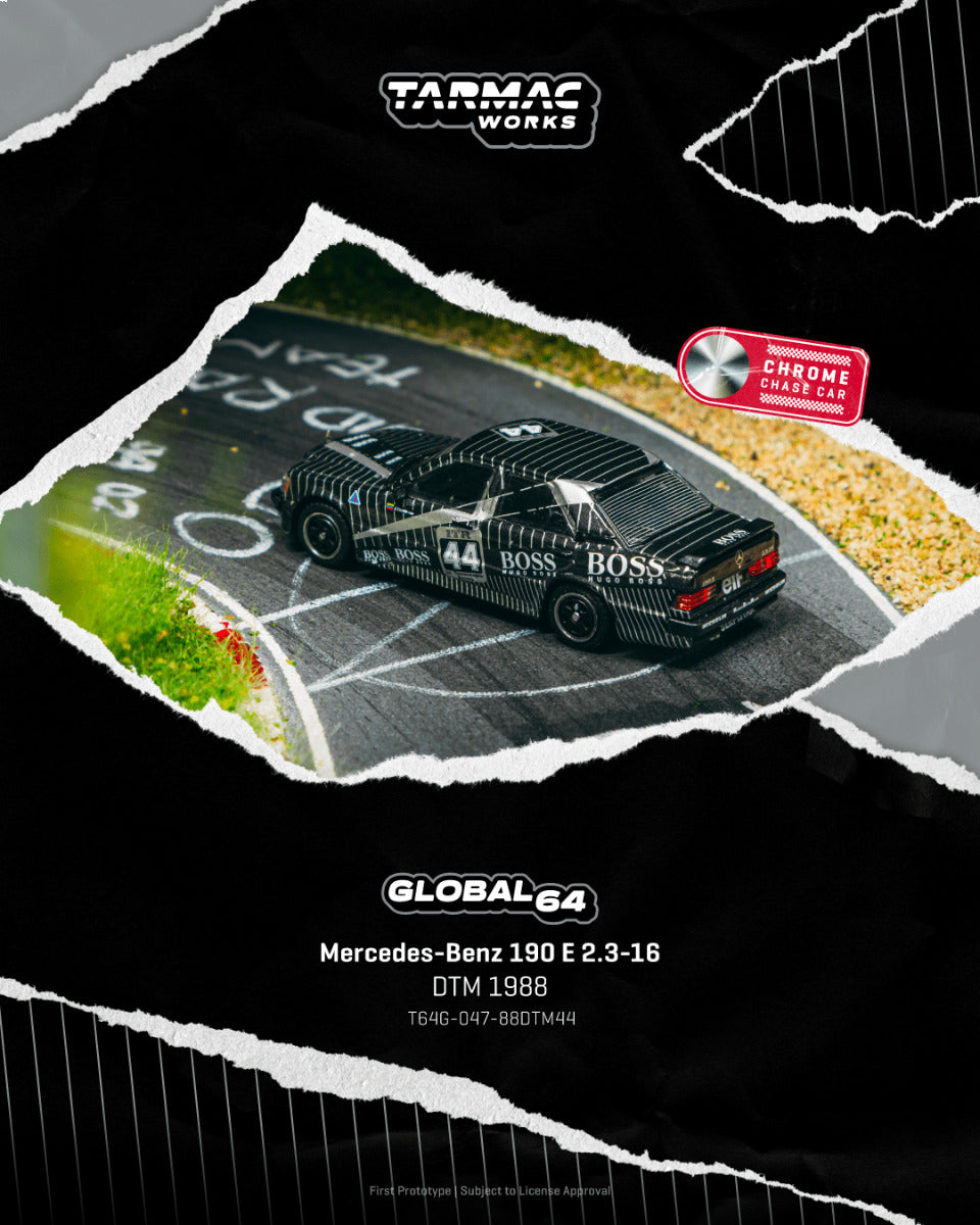 Tarmac Works Mercedes-Benz 190 E 2.3-16 DTM 1988 Johnny Cecotto T64G-047-88DTM44 1/64 Diecast