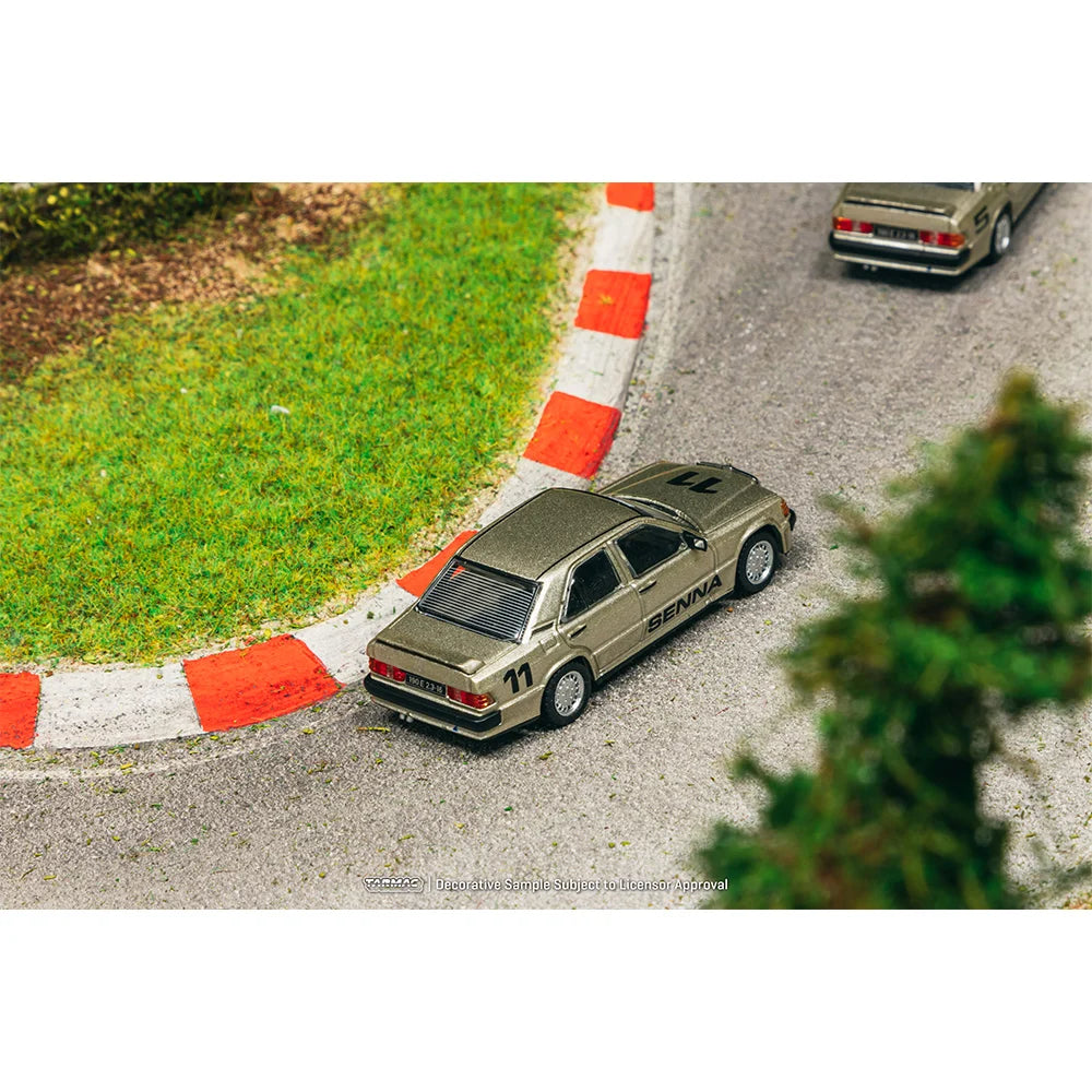 Tarmac Works Mercedes-Benz 190 E 2.3-16 Race of Champion 1984 Ayrton Senna T64G-047-84R0C11 1/64 Diecast