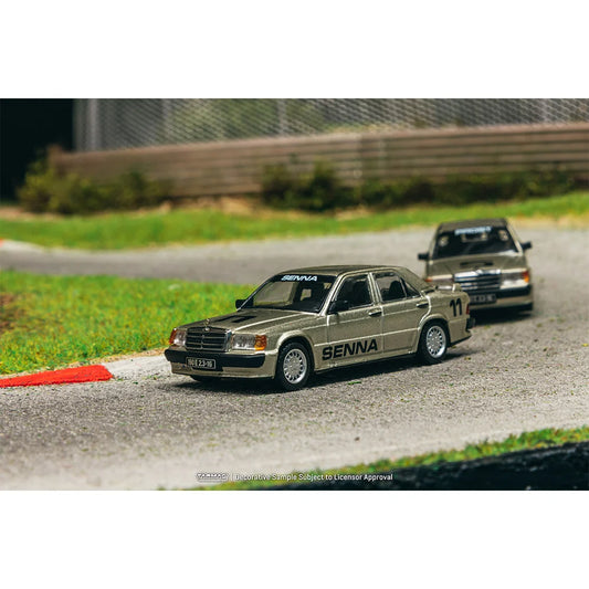 Tarmac Works Mercedes-Benz 190 E 2.3-16 Race of Champion 1984 Ayrton Senna T64G-047-84R0C11 1/64 Diecast