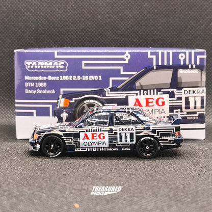 CHASE! Tarmac Works Mercedes-Benz 190 E 2.5-16 EVO 1 DTM Chase 1989 Dany Snobeck T64G-057-89DTM11 1/64 Diecast