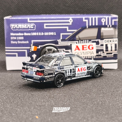 CHASE! Tarmac Works Mercedes-Benz 190 E 2.5-16 EVO 1 DTM Chase 1989 Dany Snobeck T64G-057-89DTM11 1/64 Diecast