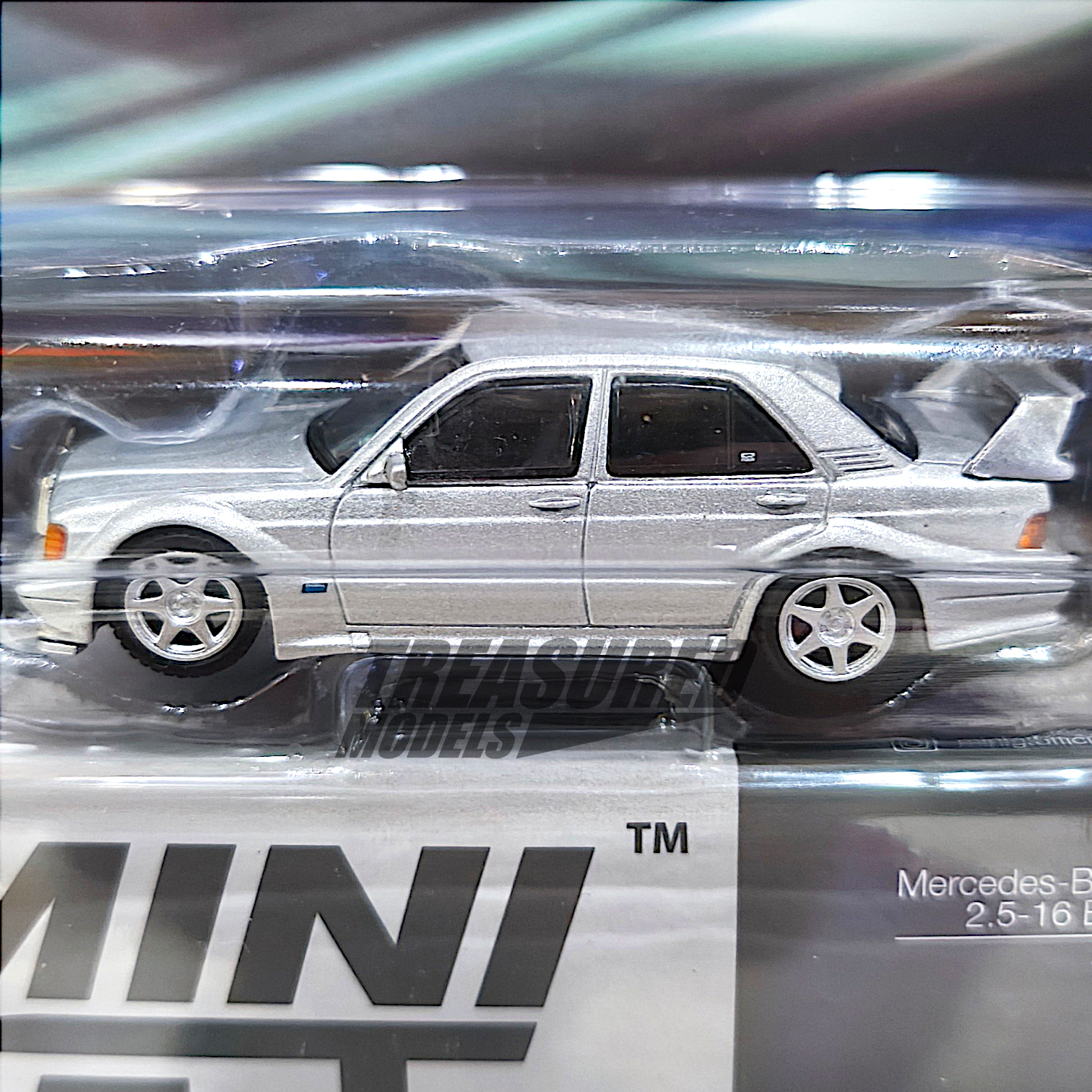 Mini GT Mercedes-Benz 190E 2.5-16 Evolution II Astral Silver