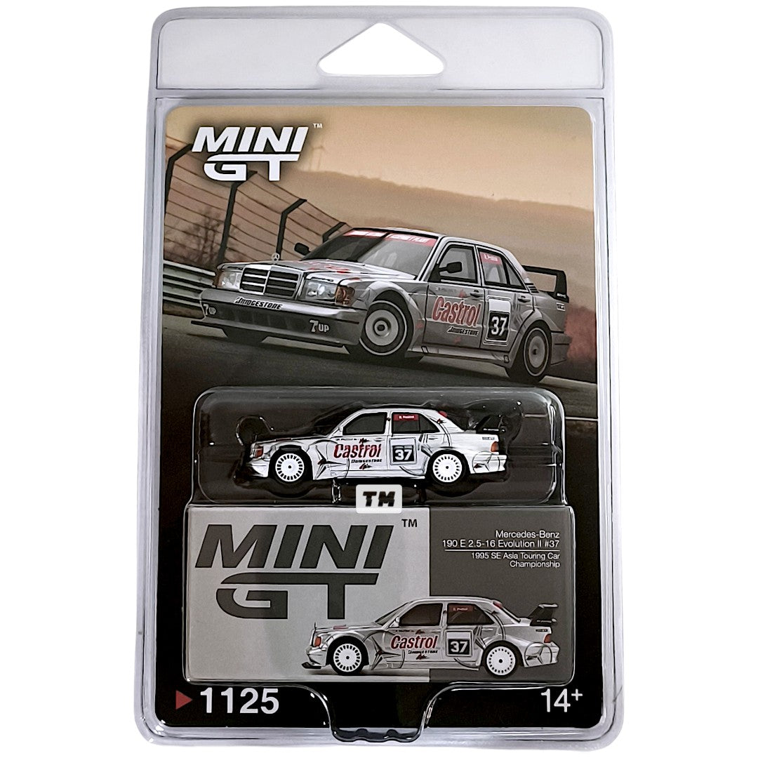 MINI GT Mercedes-Benz 190E 2.5-16 Evolution II #37 1995 SE Asia Touring Car Championship Blister Packaging MGT01125-BL 1/64 Diecast