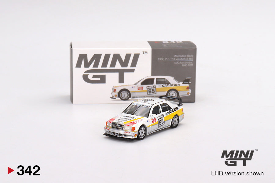 Mini GT Mercedes-Benz 190E 2.5-16 Evolution II #65 AMG Motorenbau 1990 DTM MGT00342 1/64 Diecast