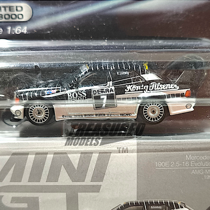 Mini GT Mercedes-Benz 190E 2.5-16 Evolution II #7 AMG-Mercedes 1990 DTM Blister Packaging MGT00312 1/64 Diecast