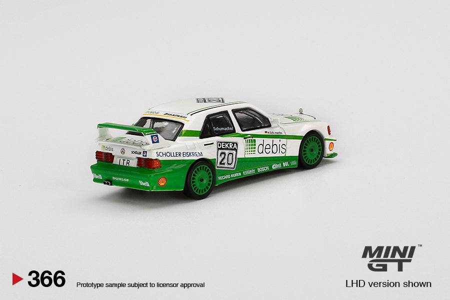 Mini GT Mercedes-Benz 190E 2.5 16 Evolution II 1991 DTM Zakspeed #20 Michael Schumacher MGT00366 1/64 Diecast