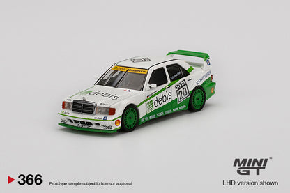 Mini GT Mercedes-Benz 190E 2.5 16 Evolution II 1991 DTM Zakspeed #20 Michael Schumacher MGT00366 1/64 Diecast