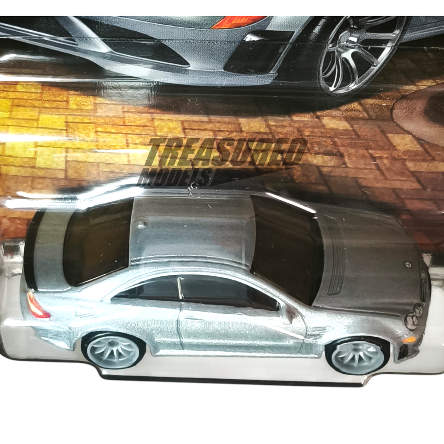 Hot Wheels Mercedes-Benz 2018 CLK 63 AMG Black Series Diamond Silver Metallic 2025 Premium Boulevard 1/64 Die Cast