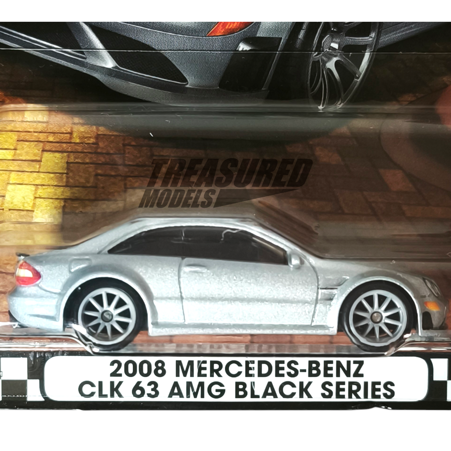 Hot Wheels Mercedes-Benz 2018 CLK 63 AMG Black Series Diamond Silver Metallic 2025 Premium Boulevard 1/64 Die Cast