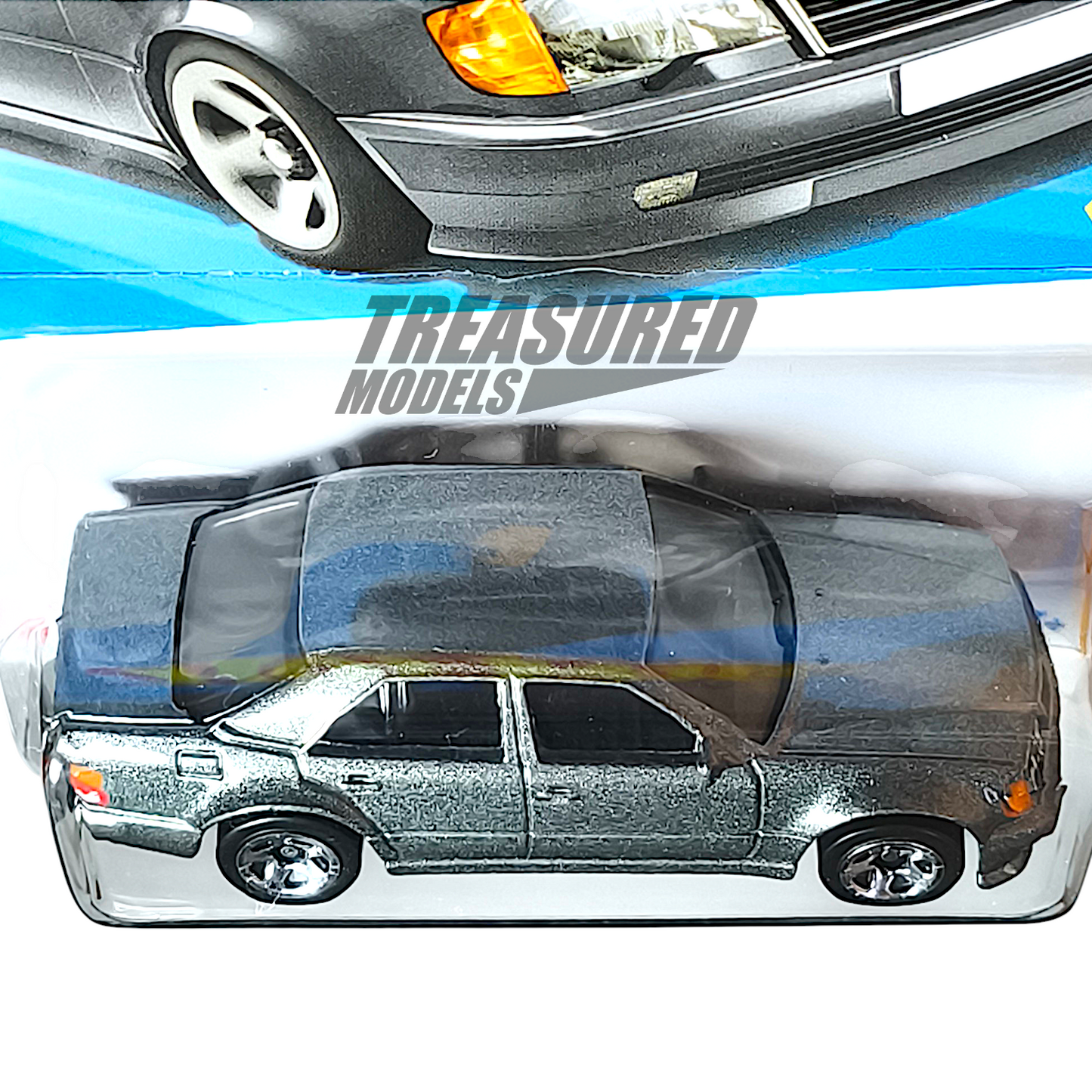 Hot Wheels Mercedes-Benz 500 E Metalflake Gray 2025 Main Line HW 70s vs 90s 1/64 Diecast
