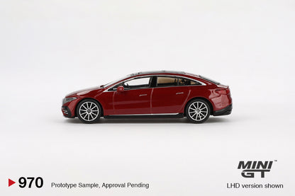 Mini GT Mercedes-Benz EQS 580 4MATIC Red Metallic MGT00970 1/64 Die Cast