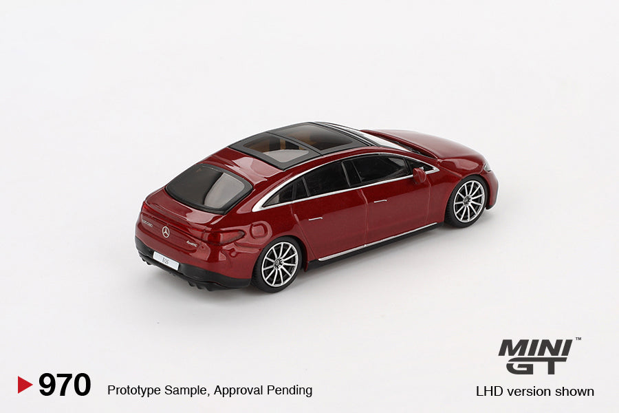 Mini GT Mercedes-Benz EQS 580 4MATIC Red Metallic MGT00970 1/64 Die Cast