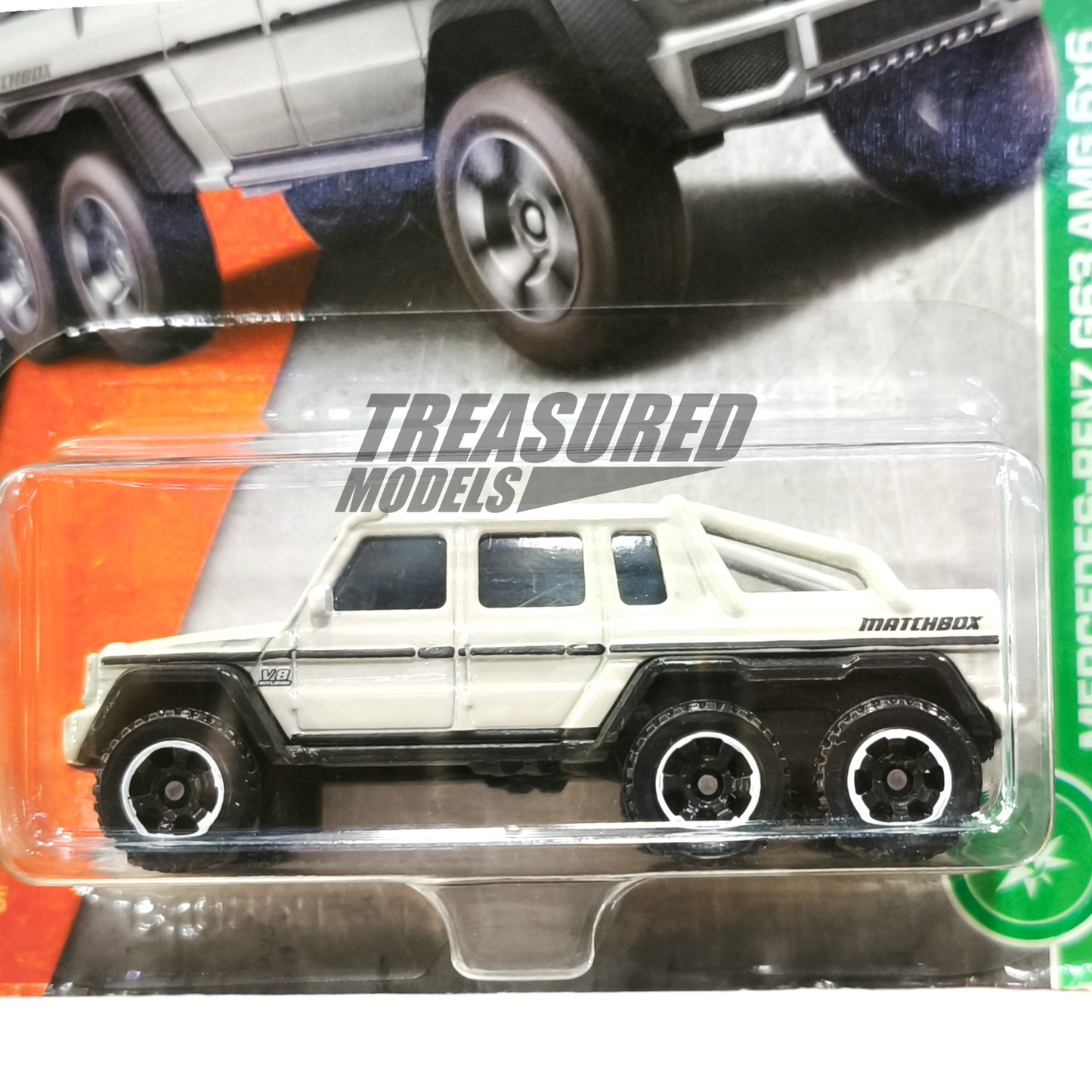 Matchbox Mercedes-Benz G63 AMG 6x6 White 1/64 Die Cast