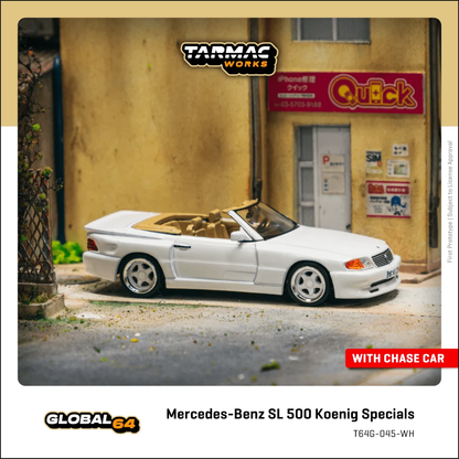 Tarmac Works Mercedes-Benz SL 500 Koenig Specials White 1/64 Diecast