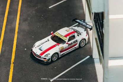 Tarmac Works Mercedes-Benz SLS AMG GT3 Macau GT Cup - FIA GT World Cup 2015 Winner Maro Engel w/ Tarmac Cards T64-087-15MGP01 1/64 Diecast
