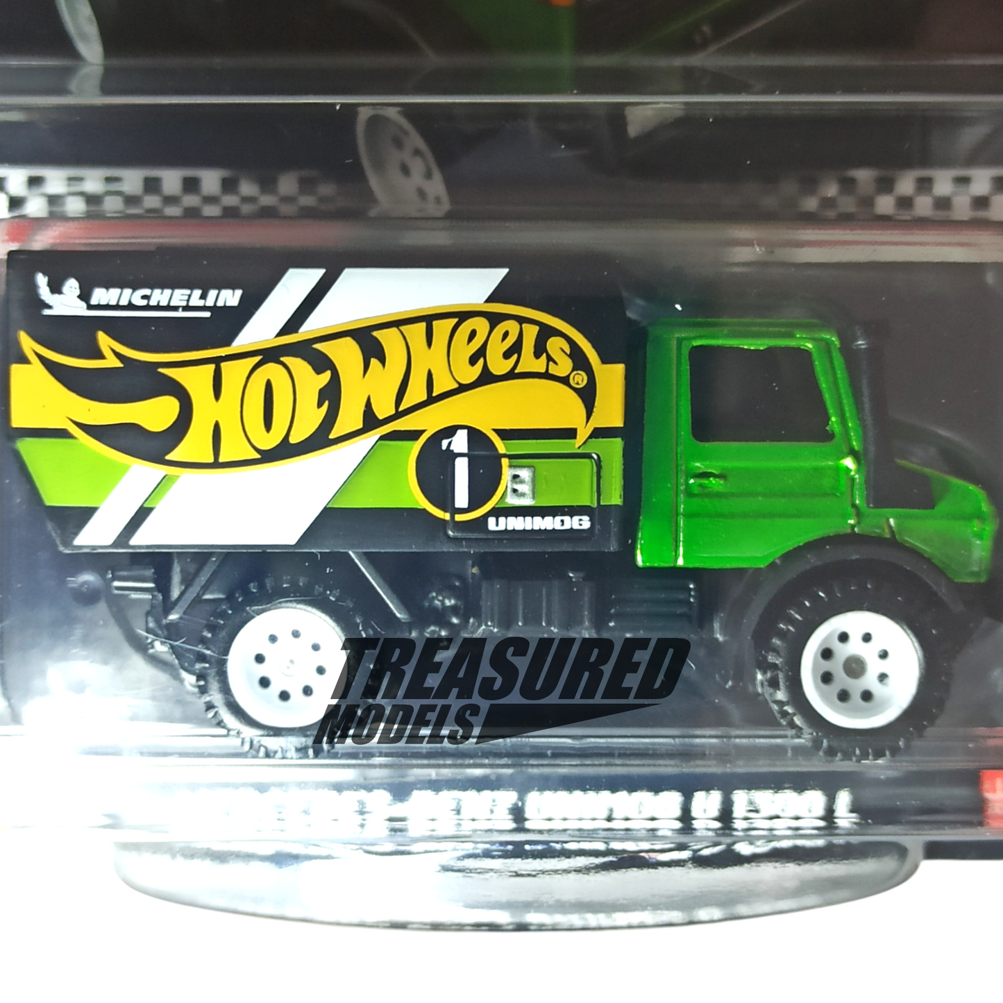 Hot Wheels Mercedes-Benz Unimog U 1300 L Spectraflame Green 2025 Premium Collector Edition 1/64 Die Cast