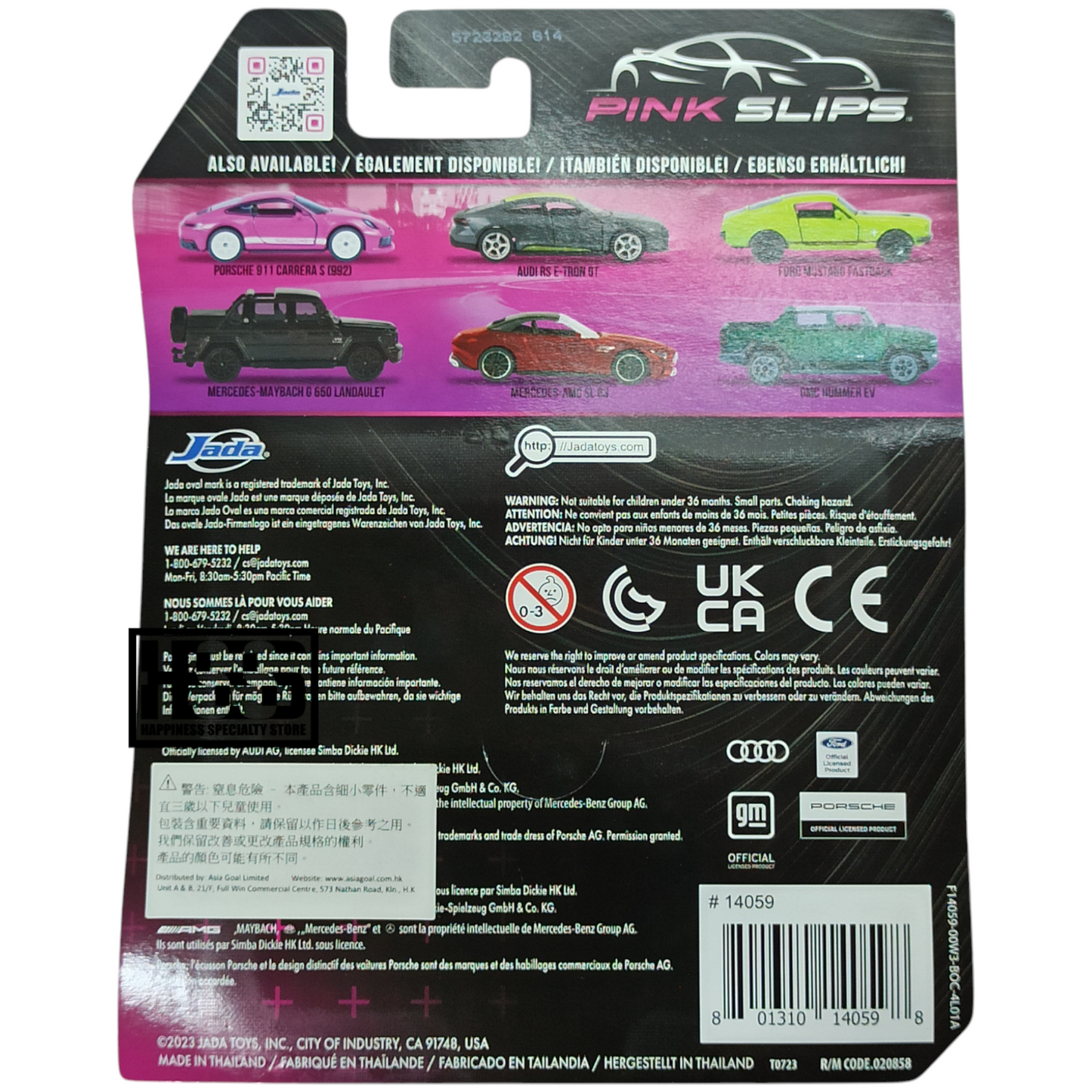 Jada Mercedes-Maybach G 6500 Landaulet Black 2025 Pink Slips  1/64 Die Cast