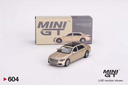Mini GT Mercedes-Maybach S 680 Champagne Metallic MGT00604 1/64 Diecast