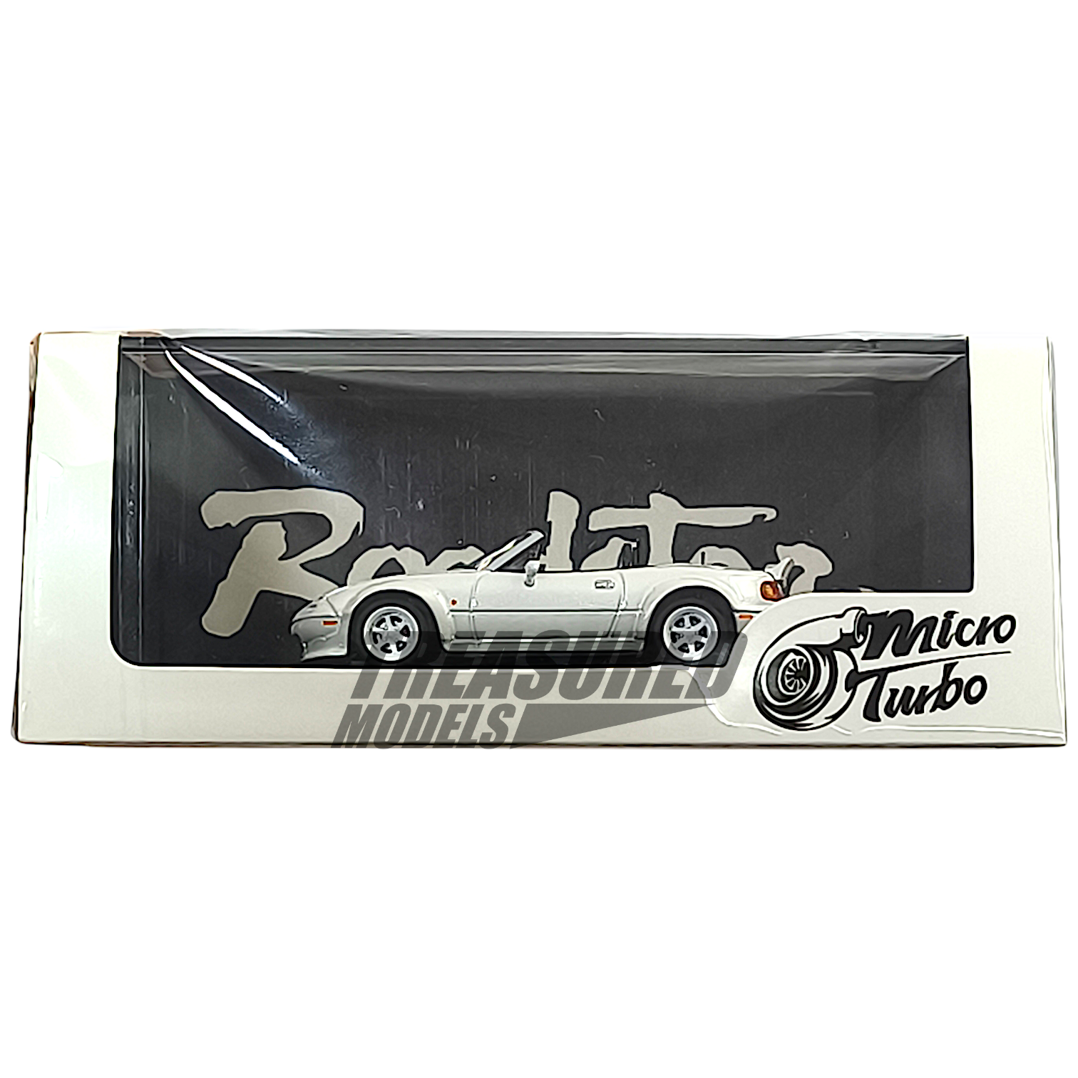MicroTurbo Mazda MX-5 Eunos Roadster NA Customized Version Metallic White MT6403C4 1/64 Diecast
