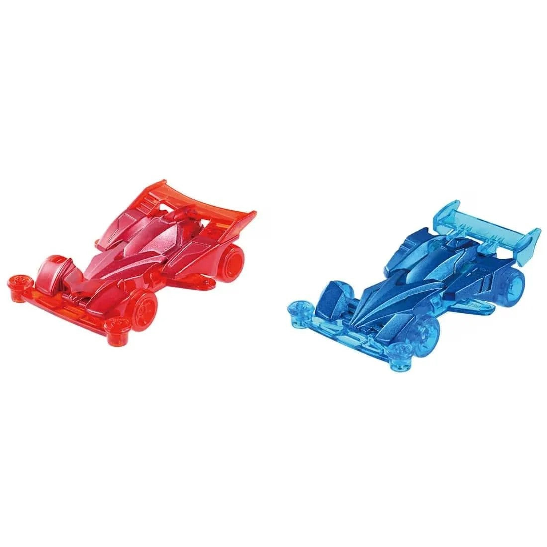 Tomica Premium Unlimited Mini 4WD Bakusō Kyōdai Let's & Go!! Cyclone Magnum Blue Metallic Ver. & Hurricane Sonic Red Metallic Ver. 1/64 Diecast