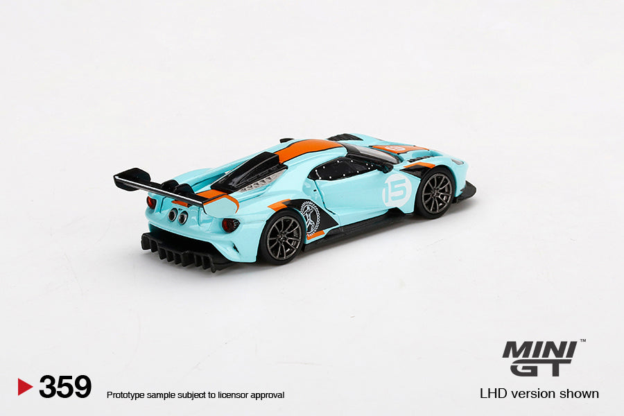 Mini GT 359 Ford GT Mk II #002 Blue-Orange MGT00359-L 1/64 Diecast Back