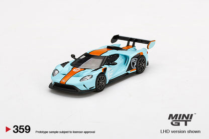 Mini GT 359 Ford GT Mk II #002 Blue-Orange MGT00359-L 1/64 Diecast Front