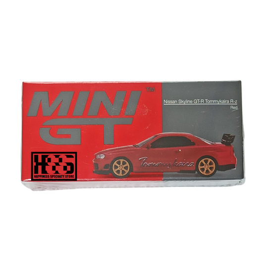 Mini GT 543 Nissan GTR Skyline GT-R R34 Tommykaira R-z Red 1/64 Die Cast