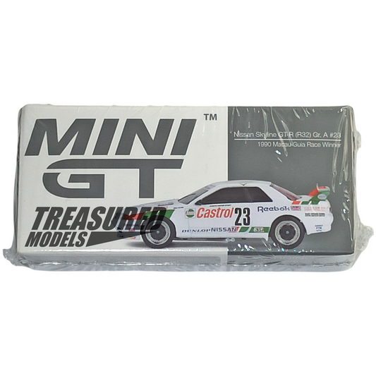 Mini GT 592 Nissan Skyline GT-R R32 GR A #23 1990 Macau Guia Race Winner 1/64 Die Cast