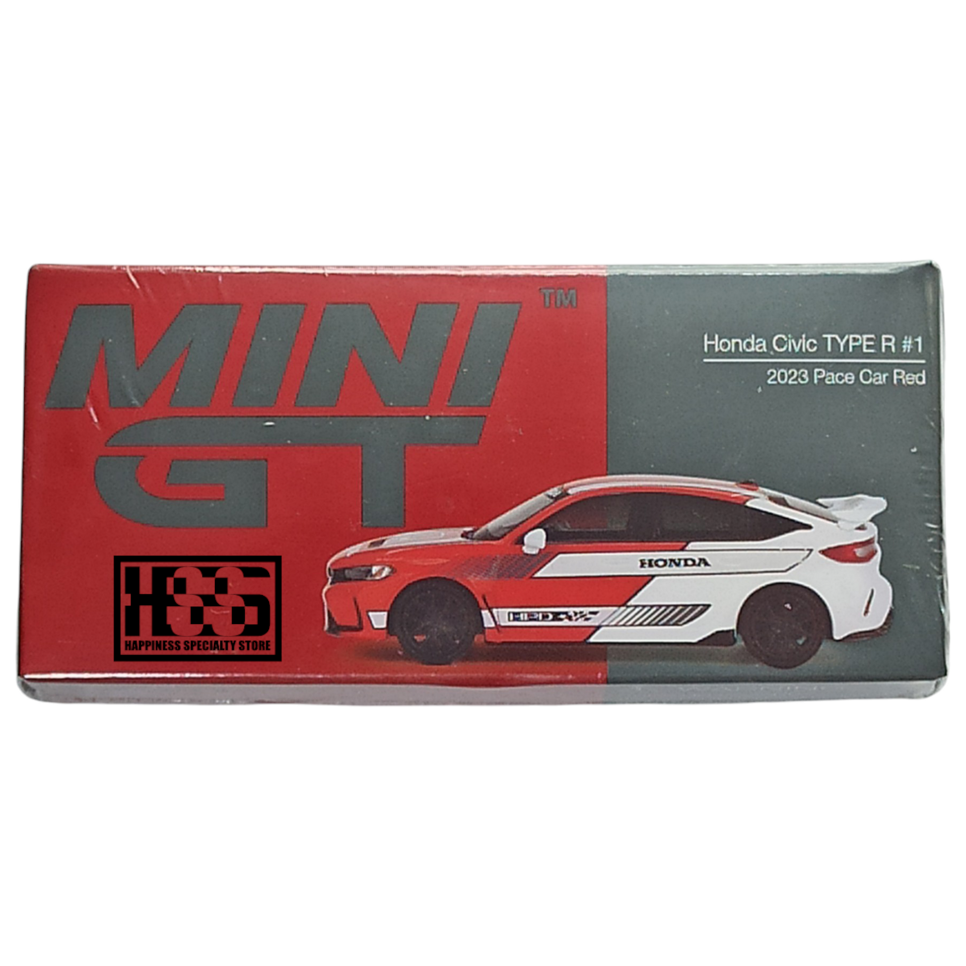 Mini GT 686 Honda Civic Type R #1 2023 Pace Car Red 1/64 Die Cast