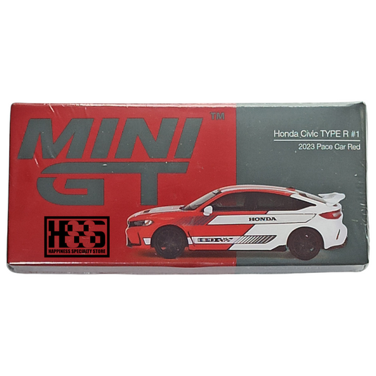 Mini GT 686 Honda Civic Type R #1 2023 Pace Car Red 1/64 Die Cast