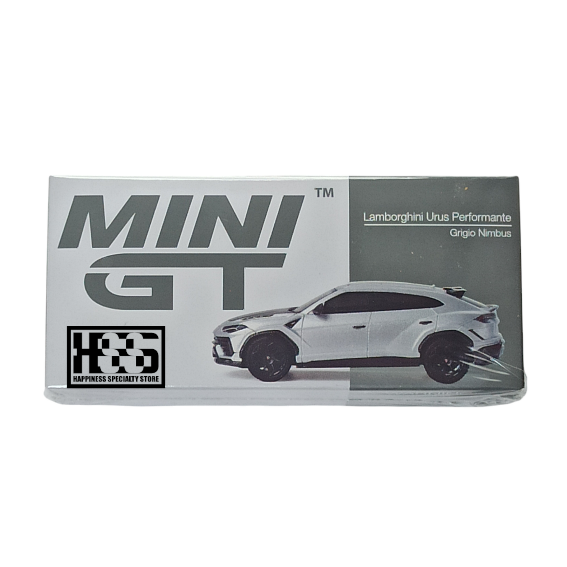 Mini GT 747 Lamborghini Urus Performante Grigio Nimbus 1/64 Die