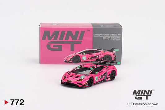 Mini GT 772 Lamborghini Huracan GT3 EVO2 83 2023 IMSA Daytona 24 Hrs Iron Dames 2024 1/64 Diecast