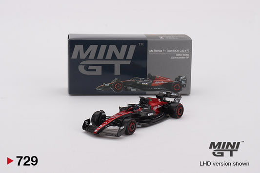 Mini GT Alfa Romeo C43 77 Valtteri Bottas 2023 F1 2023 Australian GP MGT00729 1/64 Die Cast