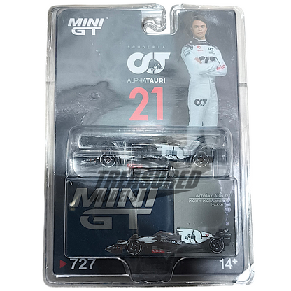Mini GT AlphaTauri AT04 #21 Nyck de Vries 2023 F1 2023 Australian GP Blister Packaging MGT00727 1/64 Diecast