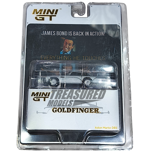 Mini GT Aston Martin DB5 “Goldfinger” English Version Blister Packaging MGT00900-007E 1/64 Diecast