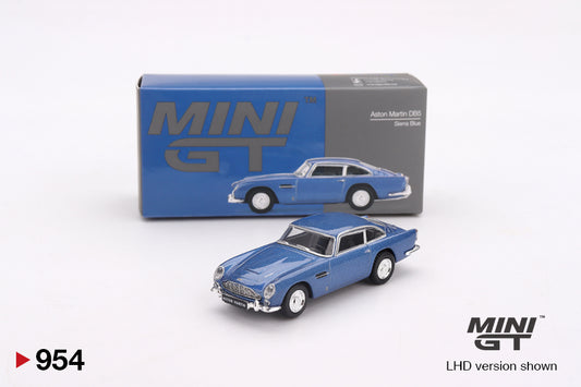 Mini GT Aston Martin DB5 Sierra Blue MGT00954 1/64 Diecast