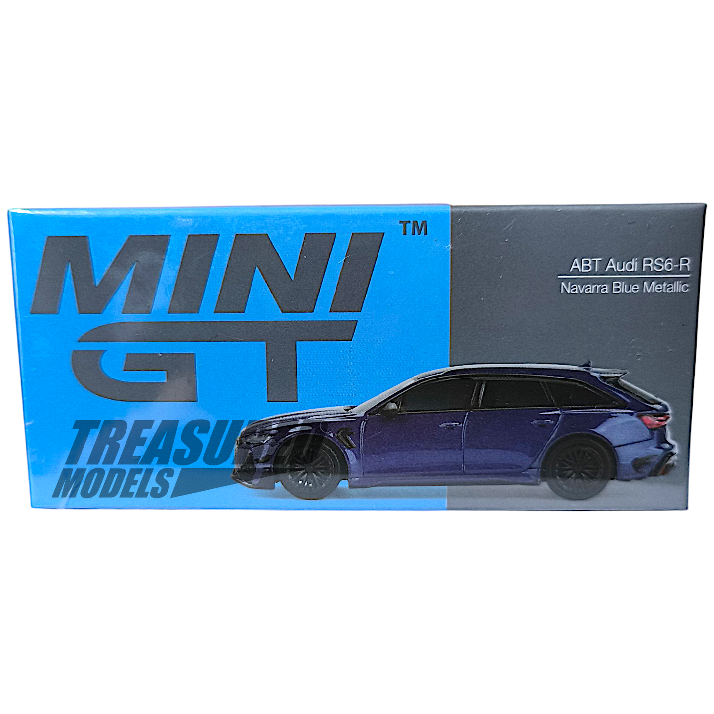 Mini GT Audi ABT RS6-R Navarra Blue Metallic MGT00574 1/64 Diecast