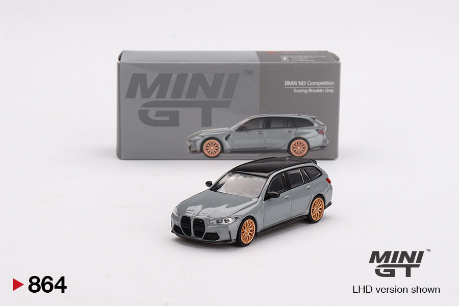 Mini GT BMW M3 Competition Touring Brooklyn Grey MGT00864 1/64 Die Cast