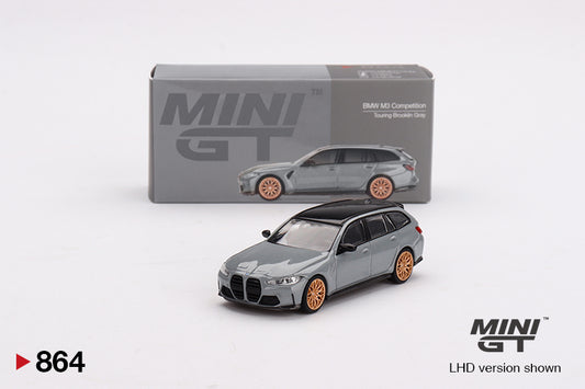 Mini GT BMW M3 Competition Touring Brooklyn Grey MGT00864 1/64 Die Cast