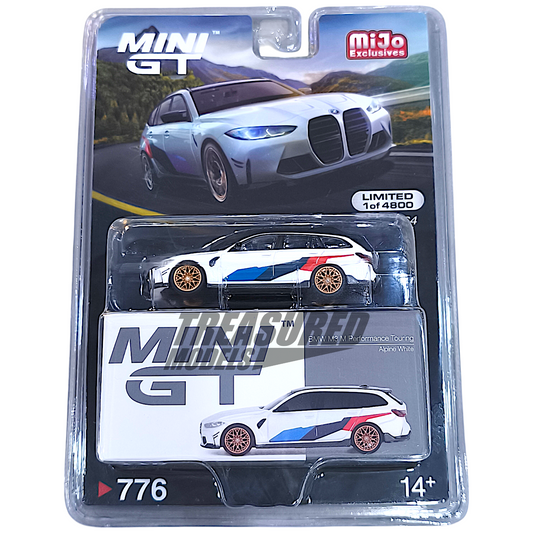 Mini GT BMW M3 M Performance Touring Alpine White Blister Packaging MGT00776 1/64 Diecast