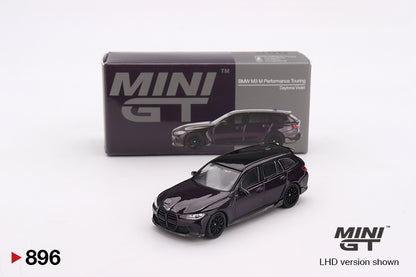 Mini GT BMW M3 M Performance Touring Daytona Violet MGT00896 1/64 Die Cast
