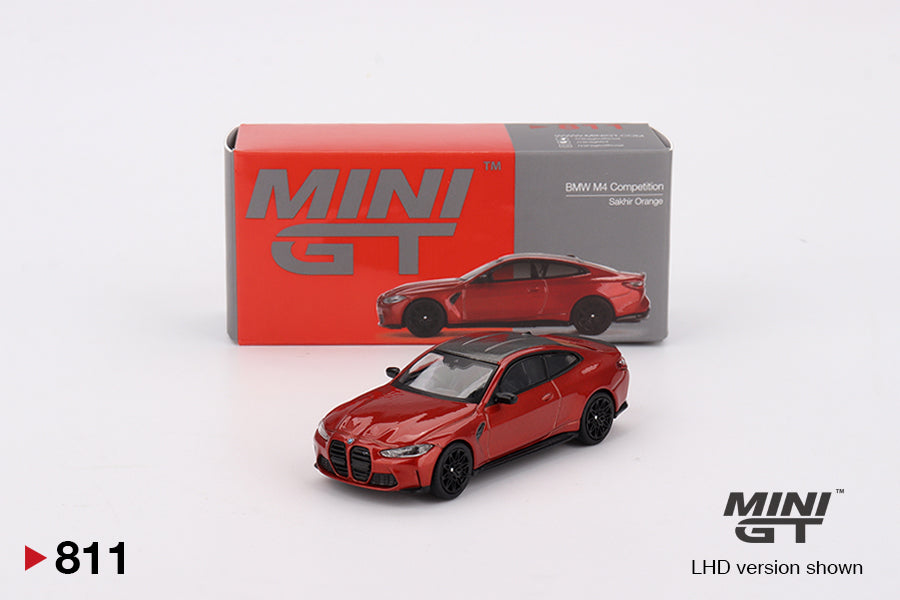 Mini GT BMW M4 Competition (G82) Sakhir Orange MGT00811 1/64 Die Cast