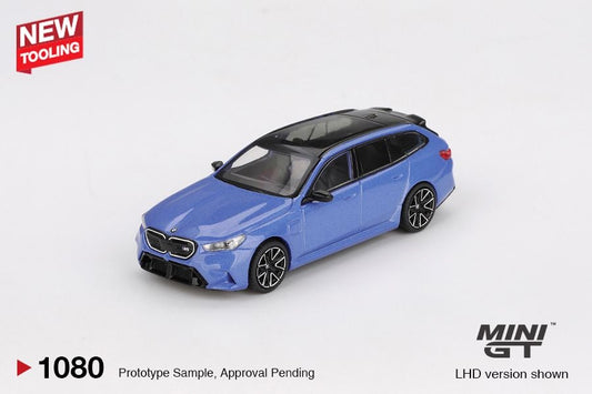 Mini GT BMW M5 Touring (G99) Marina Bay Blue Metallic MGT01080 1/64 Die Cast